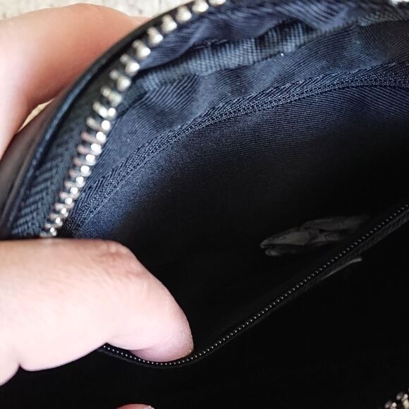 RM Rebecca Minkoff diamond quilted  with studded crossbody in black - Picture 6 of 12